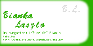 bianka laszlo business card